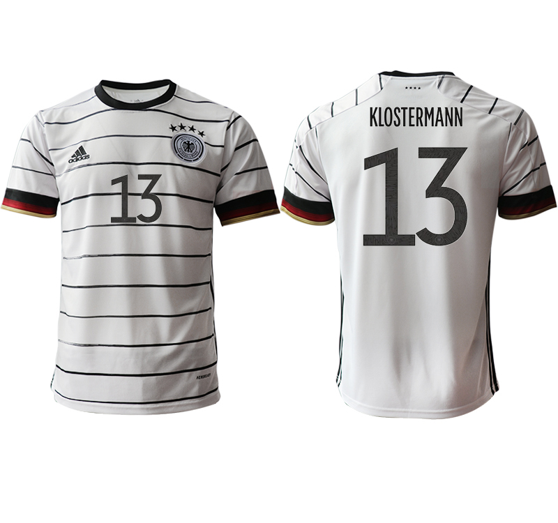 Men 2021 European Cup Germany home aaa version white #13 Soccer Jersey